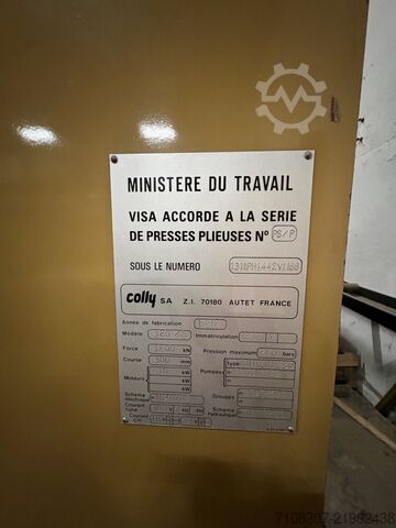 élhajlítógép COLLY 320 / 6