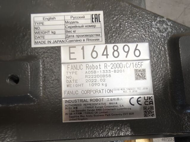 Robot industrial de 6 ejes FANUC R-2000iC/165F