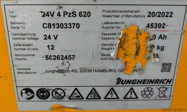  Jungheinrich ECE 225 2400mm /2022y/ 1719mh