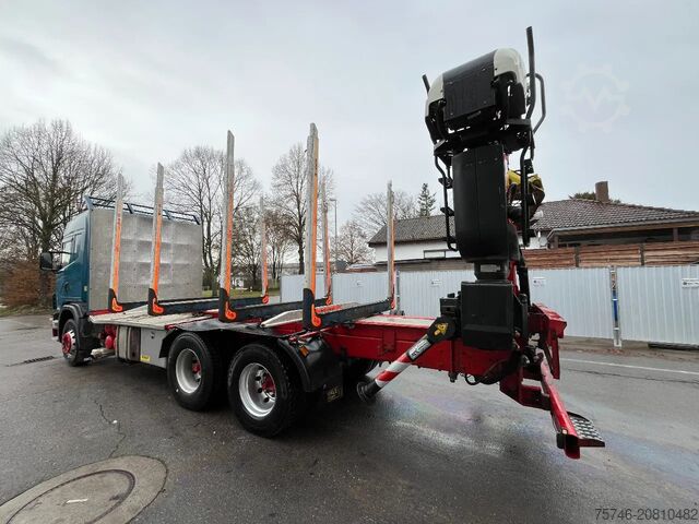 Transportador de madera Scania G480 *6x4*Blatt *Holz*Manual*Palfinger M12Z91*