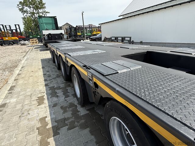 Low-bed semi-trailer for transporting construction machinery FAYMONVILLE FAYMONVILLE STZ-6WAU – 6 AXLES – 92.2GVW
