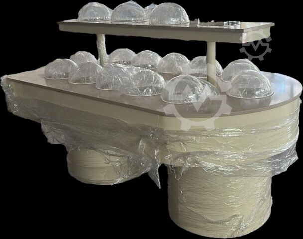 Kølet klokkemontre Vitrine des cloches réfrigérée Vitrine