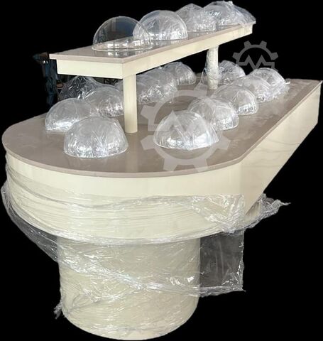 Kølet klokkemontre Vitrine des cloches réfrigérée Vitrine