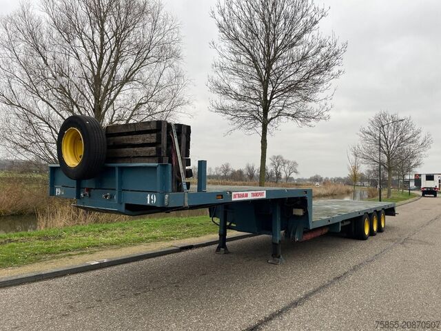 Low loader Groenewegen ZOUS-15-24 Lowbed / Steel Suspension / Extendab...