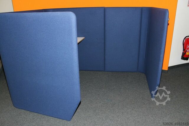 Copier World - Νησί του Γραφείου BUZZISPACE Buzziville blau Design Büromöbel