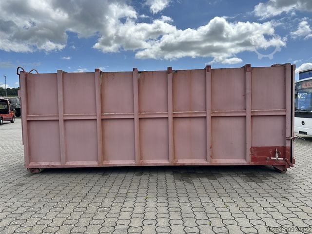 Haakarm vrachtwagen MERCEDES-BENZ Wassercontainer / Mulde 30 cbm Silo für Abrollk