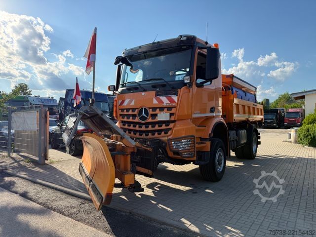 Tre-sidet tipbil MERCEDES-BENZ Arocs 2036 4x4 Meiller+Bordmatik+WINTERDIENST