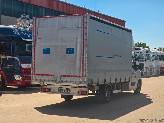 Gardinsided kassevogn RENAULT MASTER * PR+PL * SCHLAFKABINE * KLIMA * TEMP*TOP
