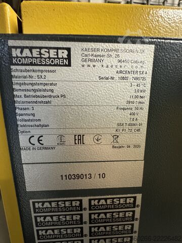 Schroefcompressor Kaeser Kompressoren Schraubenkompressor AIRCENTER SX 4