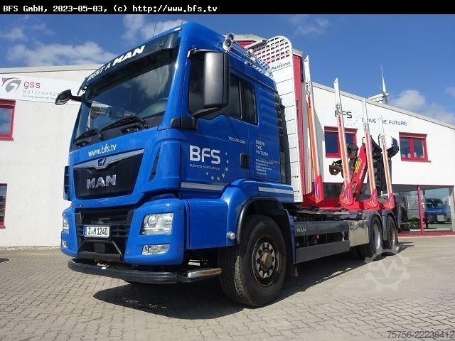Autocarro forestale MAN TGS 26.510 6x4 H-4BL NEU ZF Getriebe + NEU Kuppl