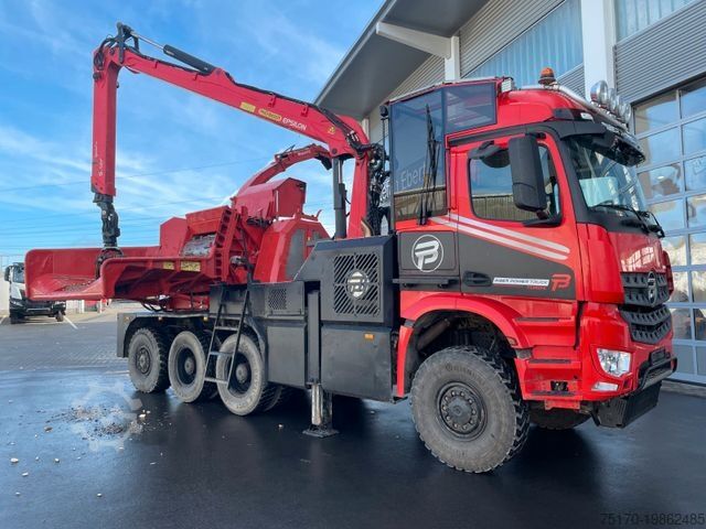 Speciale doeleinden vrachtwagen  TUROX 8x8 Eschlböck Biber 92 Holzhacker / 1.512h