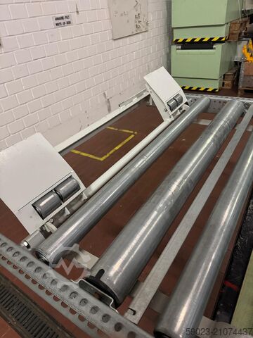 Withdrawal/feeding unit, roller conveyor Rack & Roll Schwerkraft