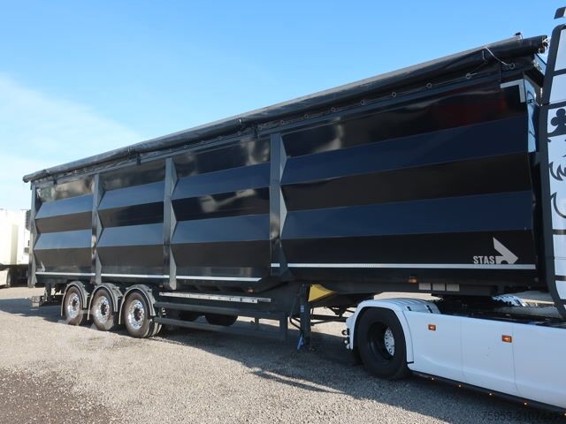 Tipper semitrailer Stas S300CX Ferrostar Steel 86m³ 2x Liftachse