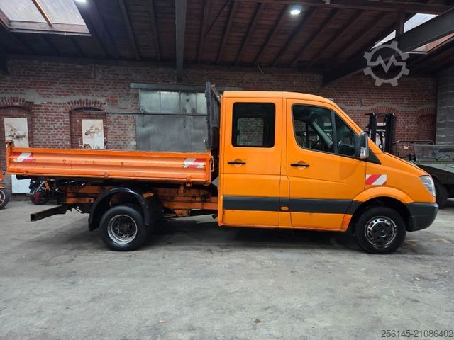 Driezijdige kipper bestelwagen MERCEDES-BENZ Sprinter DoKa 3 S Kipper 515 Motorschaden