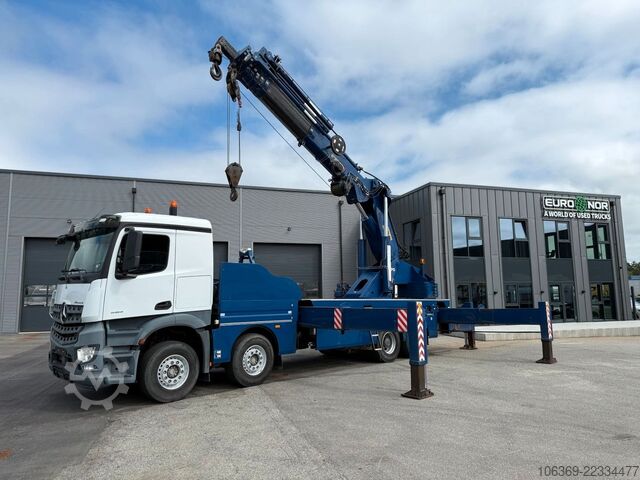 Grúa montada en camión MERCEDES-BENZ Arocs 4153 8x4 Crane / Grua MPG 220 TM7 Winch