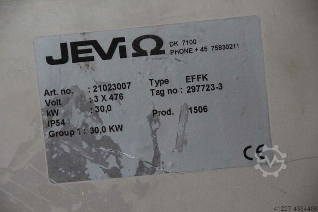 Elektrische halverwarming 30 kW Jevi EFFK 30 KW