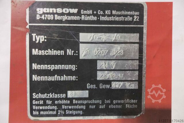 Zuigturbine 24 V Ell Gansow 500W 70 BF 70