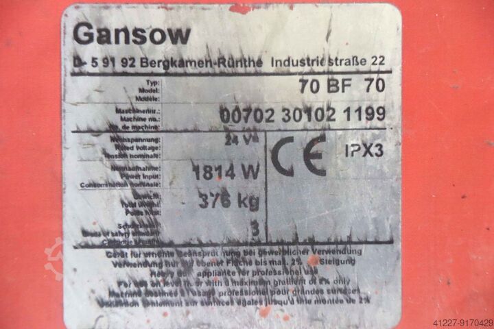 Steuerung Gansow B 24/35-70A  70 BF 70