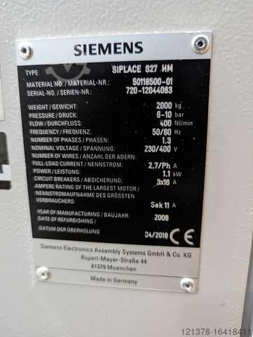 SMD-pick-and-place-machine ASM Siplace Siemens S27HM