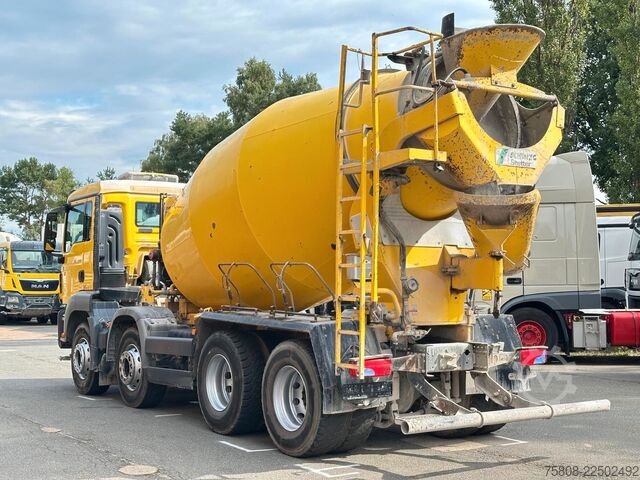 Betonblander lastbil MAN TGS 32.400 8x4BB Stetter 9m³ Klima Navi
