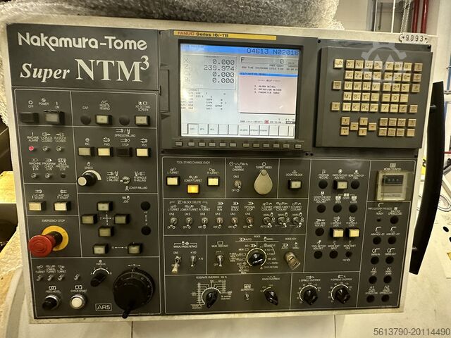 Torno CNC Nakamura-Tome NTM3 com alimentador de barras de 6m IRCO SiMag Breuning Nakamura-Tome Super NTM3