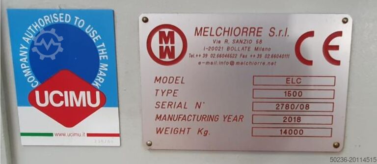 Tapmachine Melchiorre ELC 1500
