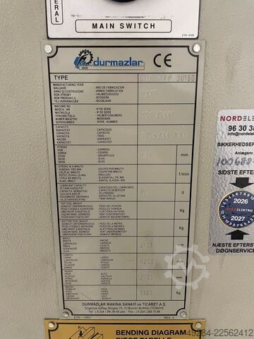 Kantbank DURMA CNC HAP 30160