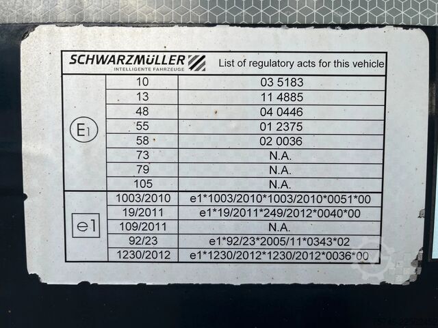 Camion de gunoi Schwarzmüller 3-Achs HARDOX SANH*24 m³*2 x LIFTACHSE!