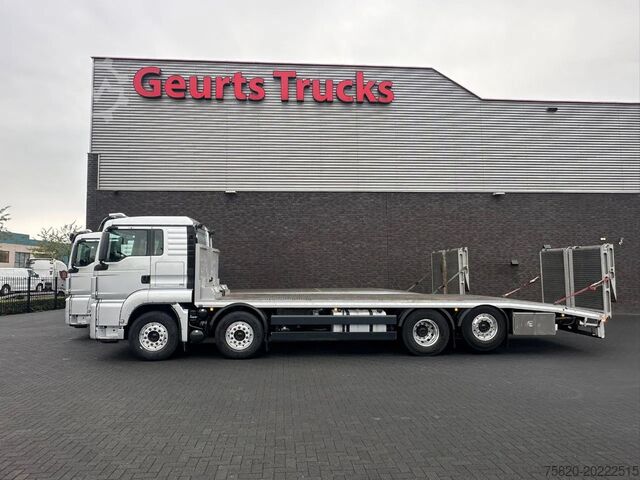 Autotransporter MAN TGS 35.470 8X2 OPRIJWAGEN/MACHINE TRANSPORTER/P...