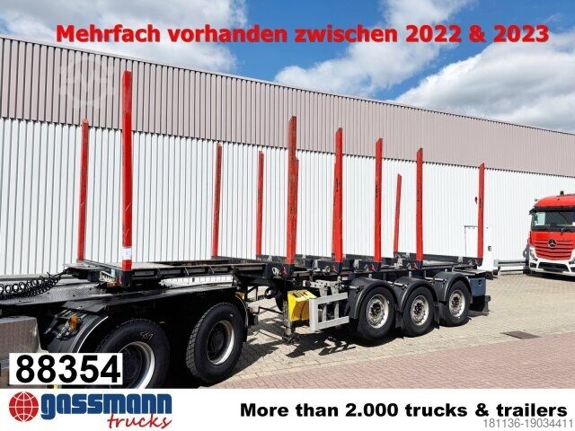 Tømmertrailer Doll LOGO H3L-14XL, Liftachse, Nachlauflenkachse,