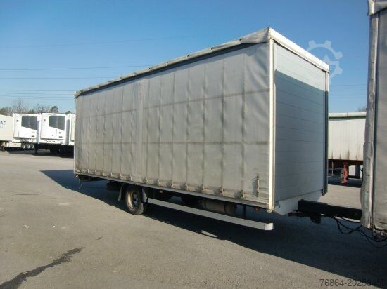 Tenteli düz yataklı kamyon MAN LE 8.220 4X2 BL PLANENAUFBAU + ANHäNGER KOMPLETTZUG
