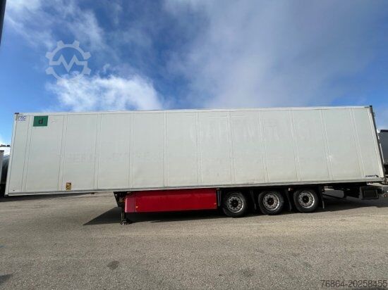 Alçak şasi dorse SCHMITZ SCB S3B KüHLAUFLIEGER, TK SLXE 400,  LIFTACHSE, DOPPELSTOCK, BLUMENBREITE