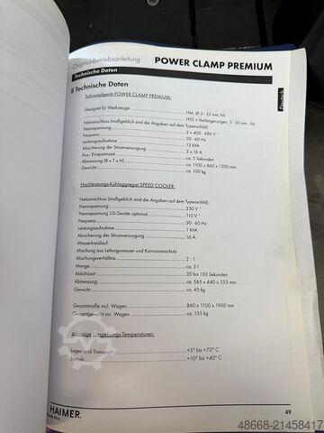 Μονάδα συρρίκνωσης Μονάδα συρρίκνωσης καλουπιών HAIMER Powerclamp Premium