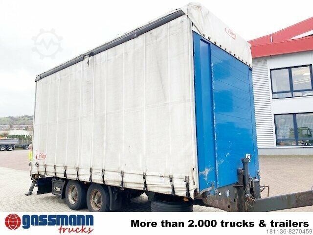 Remolque abierto con toldo Fliegl TPS 118 Glastransporter, Edscha-Verdeck