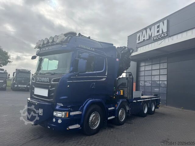 Vinç kamyonu Scania R 580 LB8x4HNB  V8 HMF 8520 K8 FJ 1200-K6