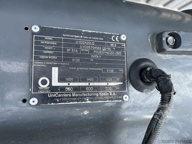 LPG -gaffeltruckar UniCarriers U1D2A20LQ