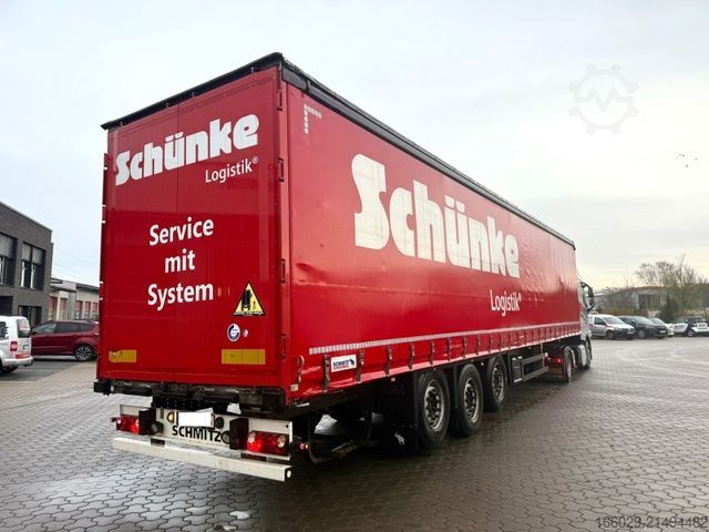 Auflieger mit Pritsche & Plane SCHMITZ CARGOBULL SCB Speed Curtainsider Top Zustand