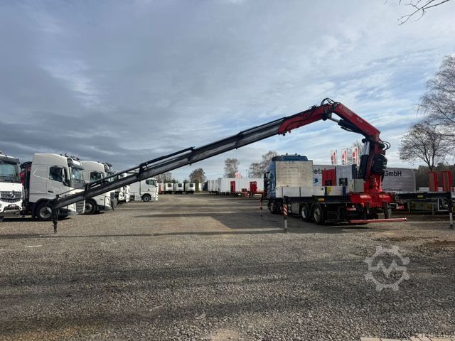 LKW mit Pritsche (offen) VOLVO FH 500 6x2 Container Pritsche Fassi F455 Kran