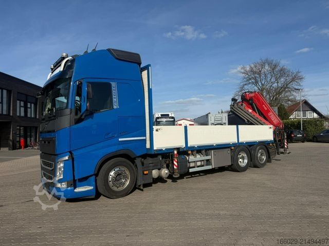Autokran VOLVO FH 500 6x2 Container Pritsche Fassi F455 Kran