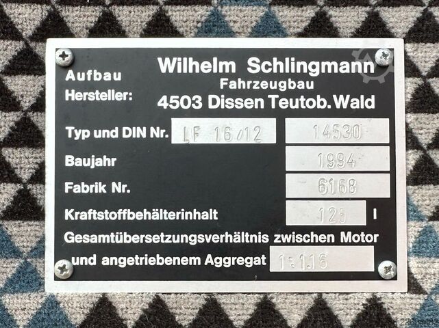 Annan MERCEDES-BENZ SK 1224 LF Doka/ 16/12 / 4x4/ Schlingmann