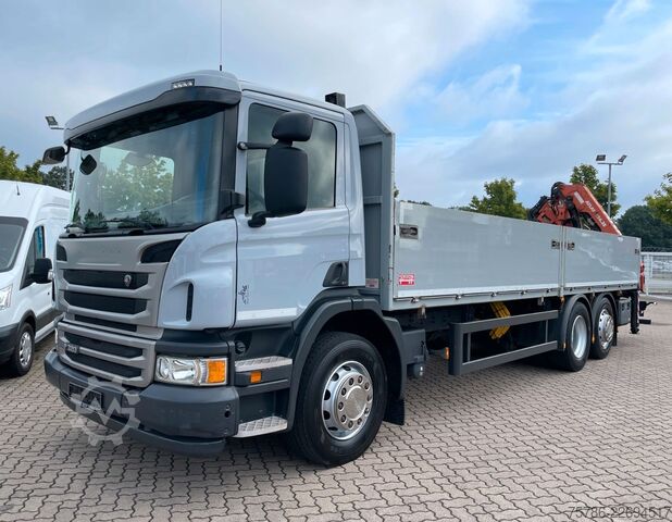 Lastbilsmonterad kran SCANIA P 320 BL 7.4m Pritsche/ Atlas 126.3+FB/ 10m=1.4t