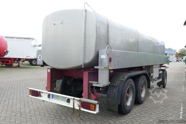 Tankanhänger Blumhardt L 24/75 e, Edelstahl, 19m³, 3 Kammern