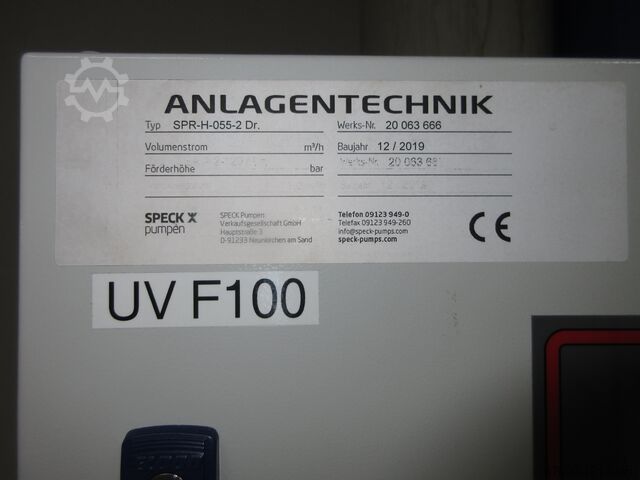 Koelsysteem koelcircuit V-retourtank Speck Anlagentechnik Pumpe + Steuerung Kreiselpumpe IN-VB 25-30F 11-E 3A5-055