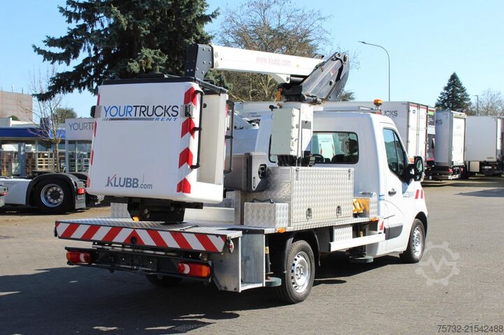 Vrachtwagenhoogwerker Renault Master  Bühne KLUBB 11m   2 Personen Korb 200kg