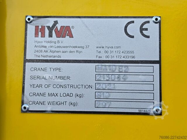 Gru Hyva HA 10 E2 Nieuwe kraan voor op bestelwagen!! SPR...