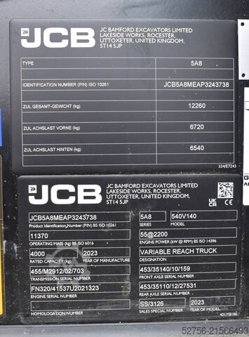 Teleskoplæsser JCB 540-140