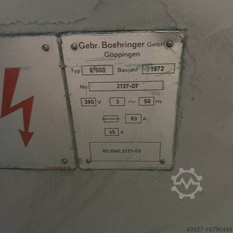 Center draaibank en doorvoerspindeldraaibank VDF-BOEHRINGER E560