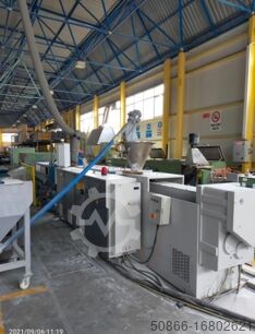 Single wall Pipe Line Extruder: Weber / Corrugator: Maintools Extruder: DS9 / Corrugator: Mt220/44