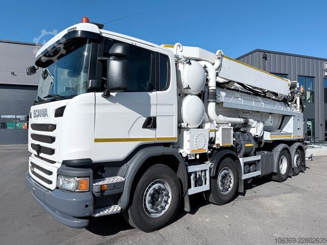 Vakuumtanktankvogn SCANIA G450 8x2*6 Hvidtved Larsen SuperFlex 414 6" JHL