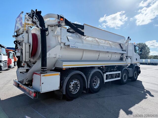Vakuumtanktankvogn SCANIA G450 8x2*6 Hvidtved Larsen SuperFlex 414 6" JHL